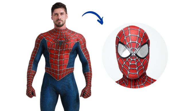 masque costume Spiderman Tobey