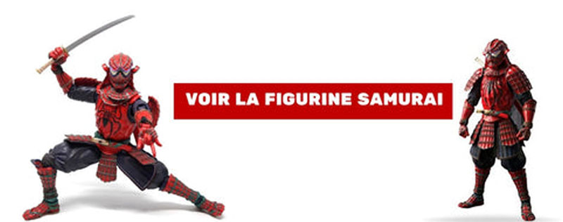Figurine Spider Man Rouge Samurai