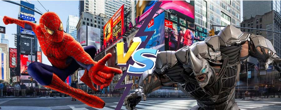Spider-Man vs rhino