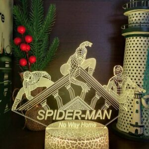Lampe de chevet Spiderman fait main 7