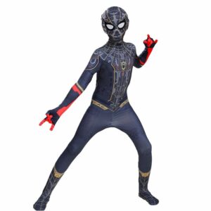 Costume Black & Gold Spiderman No Way Home enfant