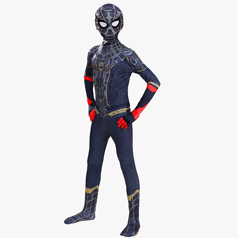 Costume Black & Gold Spiderman No Way Home enfant 6