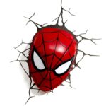Lampe tête Spiderman murale LED 6