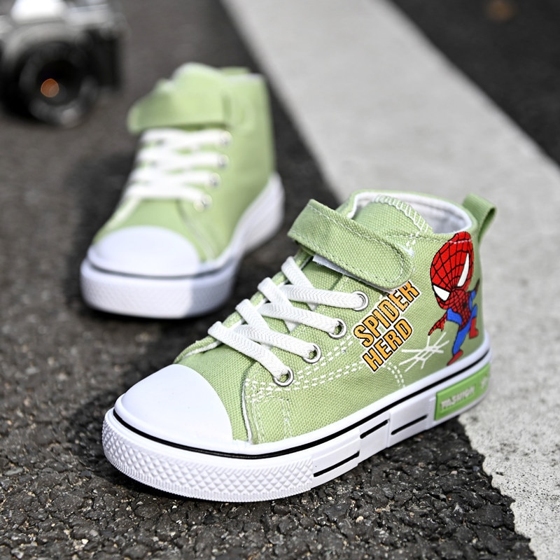 Chaussure Spiderman Haute épuré vert