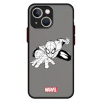 Coque Spiderman rampant iPhone 6 à 13 transparente 4
