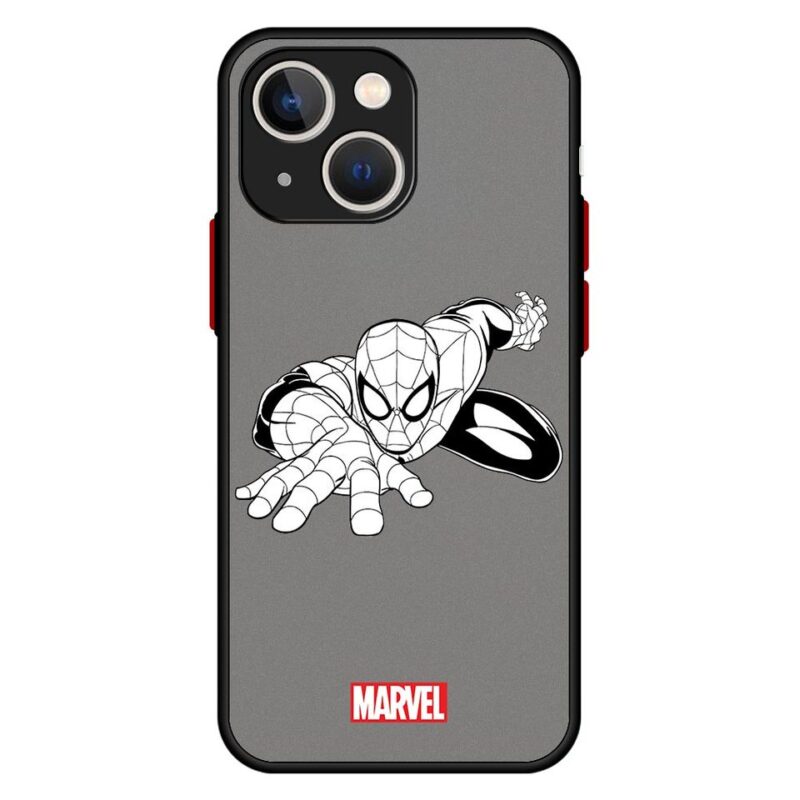 Coque Spiderman rampant iPhone 6 à 13 transparente 2