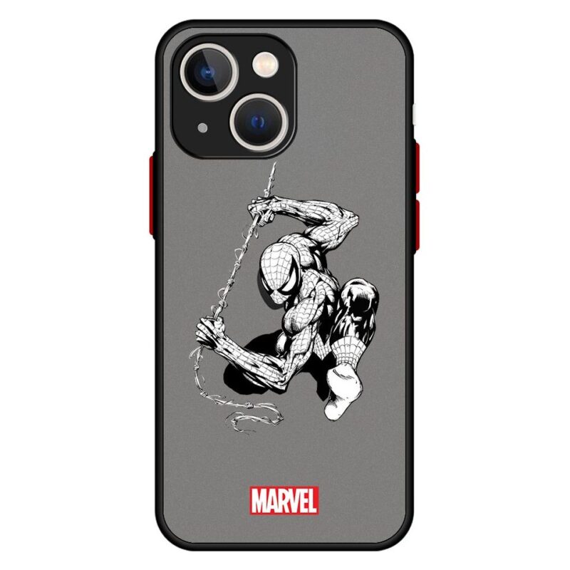 Coque iPhone 6 à 13 Spiderman acrobatique transparente 3