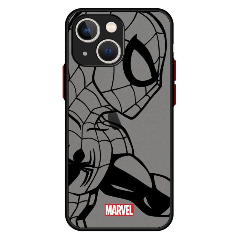 Coque Spiderman iPhone 6 à 13 transparente 2