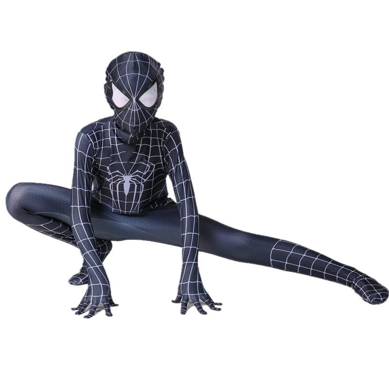 Costume Spiderman noir symbiote enfant 4