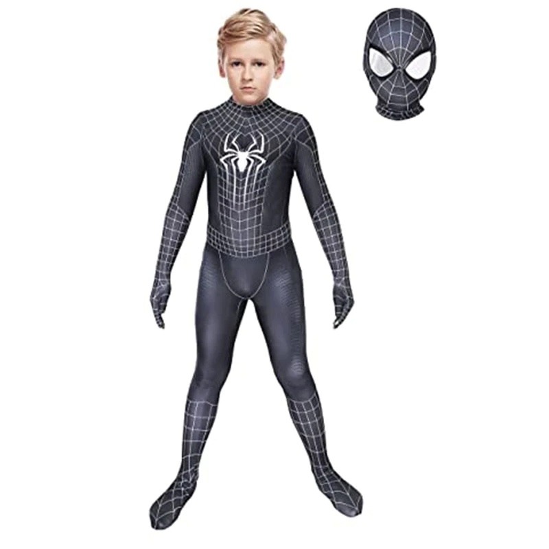 Costume Spiderman noir symbiote enfant 5