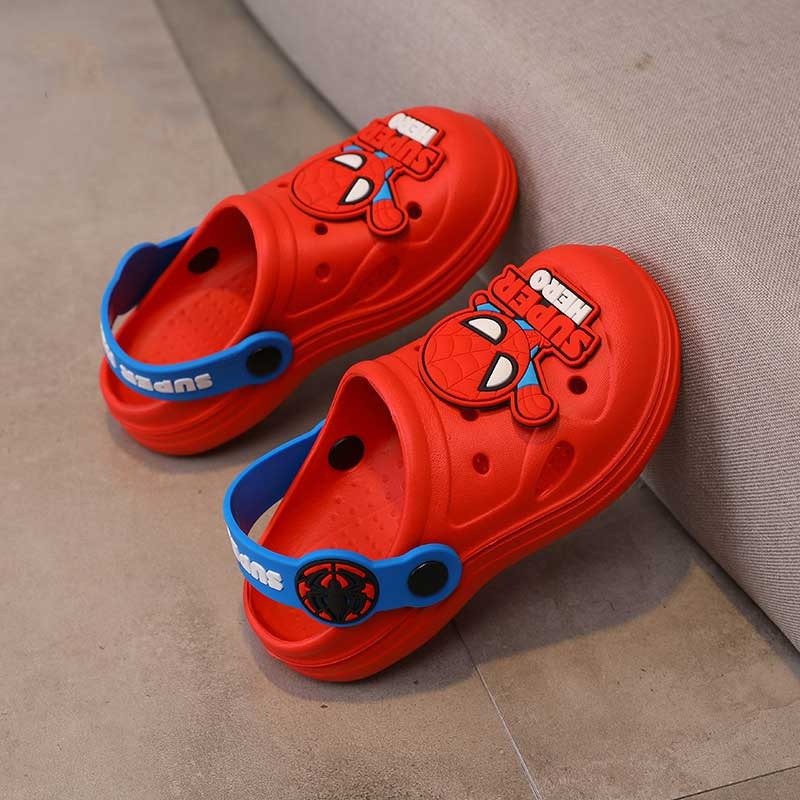 Sandales Antidérapantes Spiderman rouge