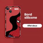 Coque Spiderman Marvel iPhone silicone effet mat 7