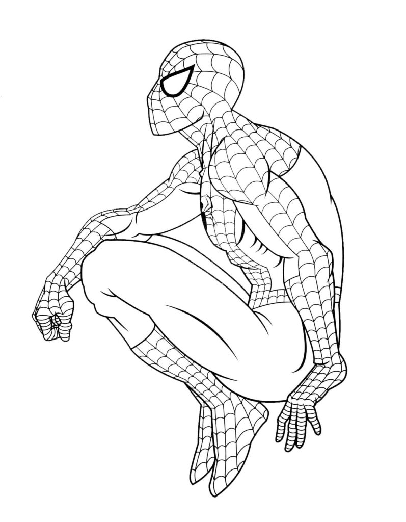 coloriage spiderman homecoming