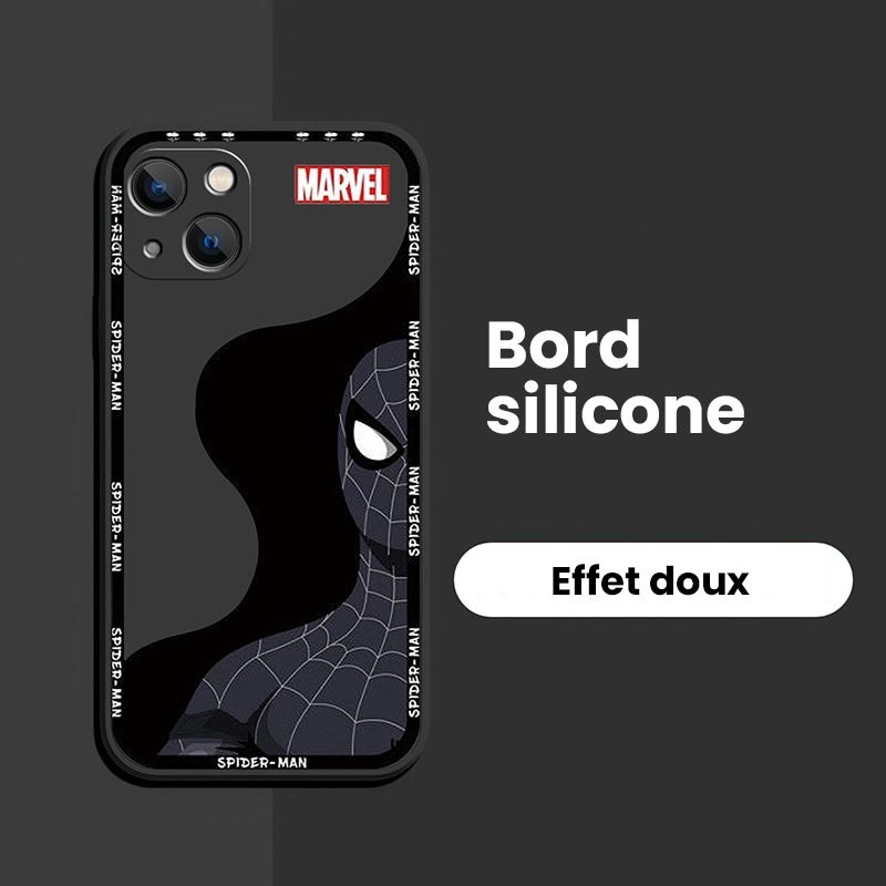 Coque Spiderman Marvel iPhone silicone effet mat 7