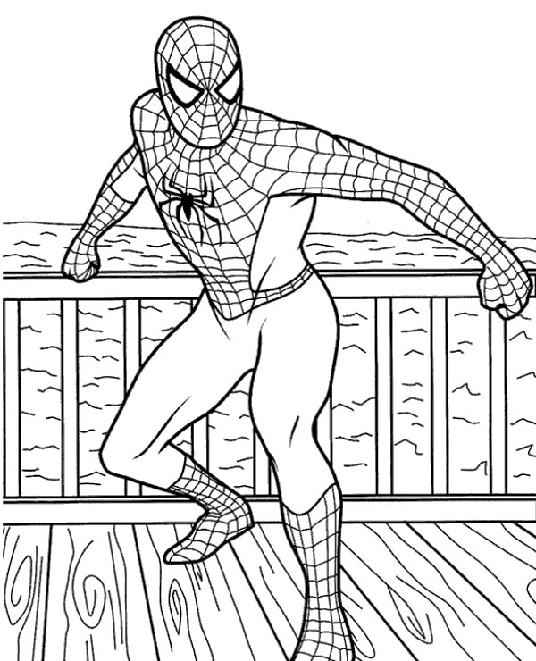 coloriage de spiderman