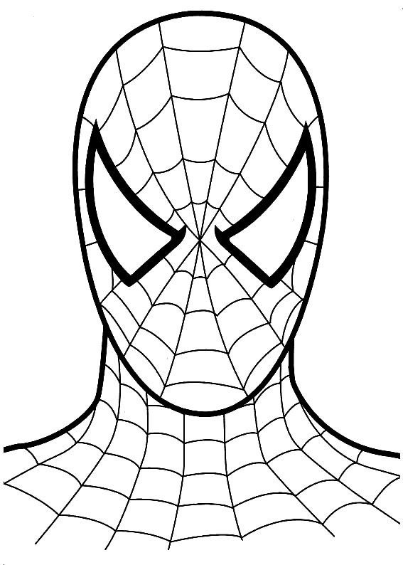 coloriage Spiderman facile