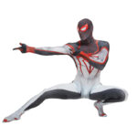 Déguisement Spiderman blanc Miles Morales T.R.A.C.K jeu PS5 6