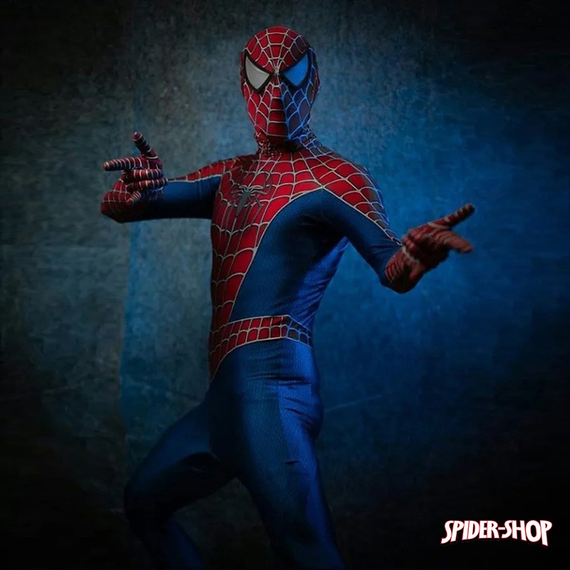 Costume Spiderman 3 rouge Tobey Maguire réaliste 7