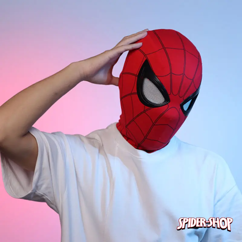 Masque électronique Spider-Man avec télécommande, Mascara