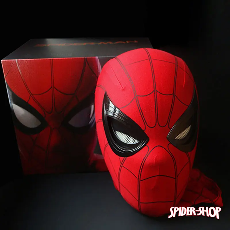 Masque électronique Spiderman pour adultes et enfants, masque électronique,  yeux mobiles, télécommande 1:1, équipement de