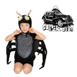 Costume araignée enfant jaune et noir 6