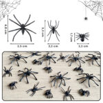 Lot de 60 à 120 araignées noires mixtes 7