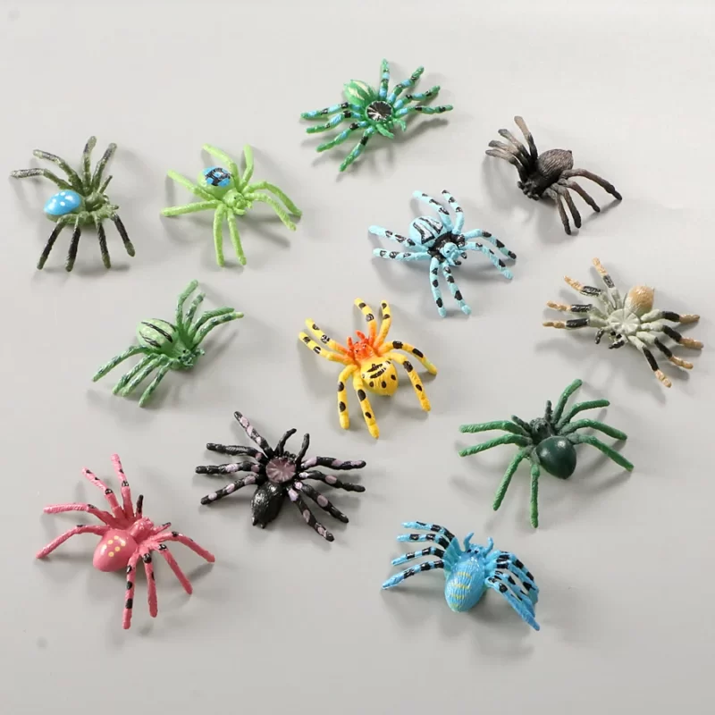 Lot de 12 araignées multicolore 4