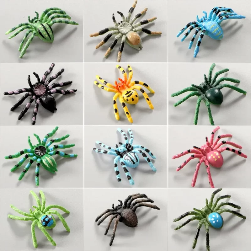 Lot de 12 araignées multicolore 2