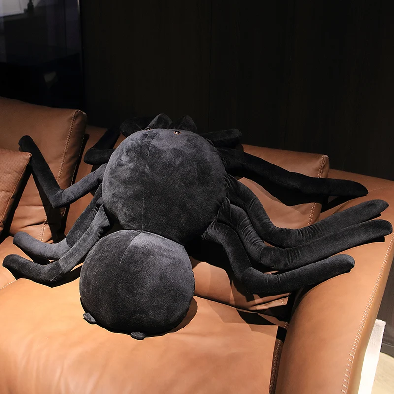 Grande peluche araignée noire 20 à 80 cm 3