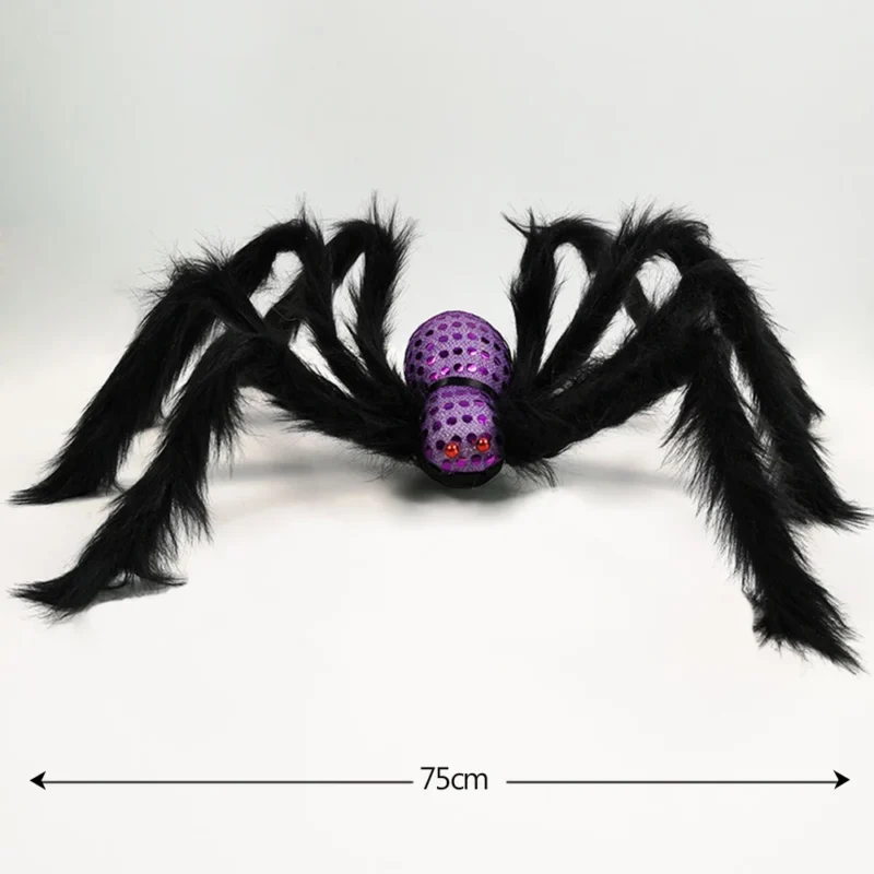 Araignée scintillante géante 75 cm 7