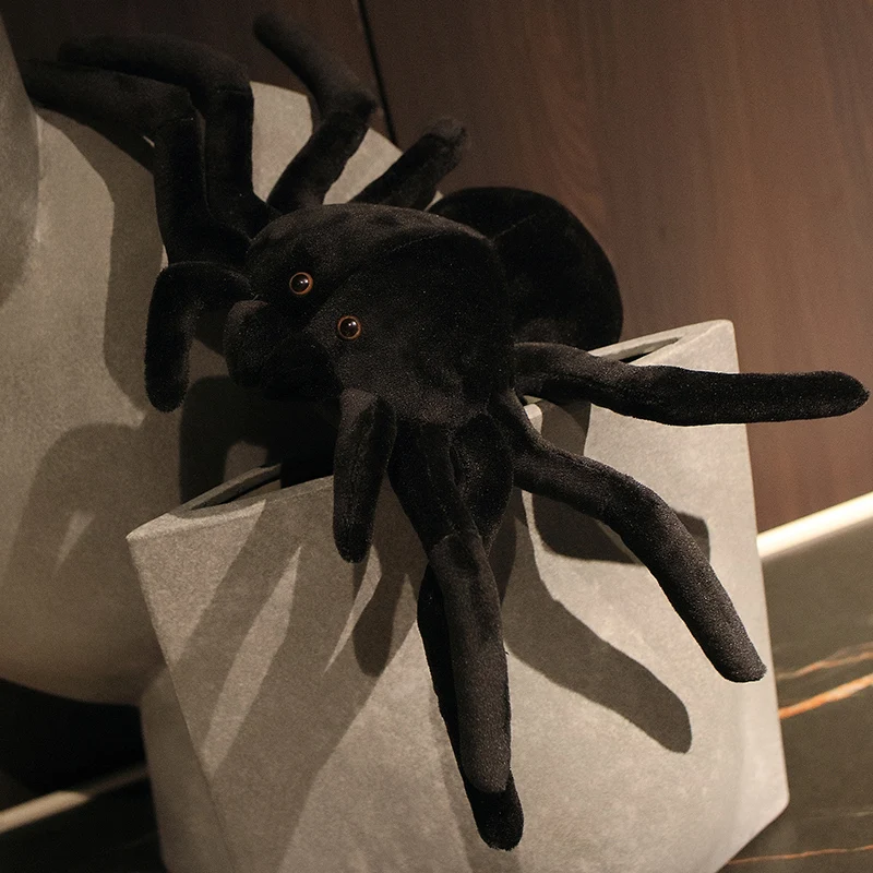 Grande peluche araignée noire 20 à 80 cm 6
