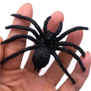 lot de 3 araignée Halloween noire de 8 cm 