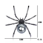 Broche araignée avec perle 8