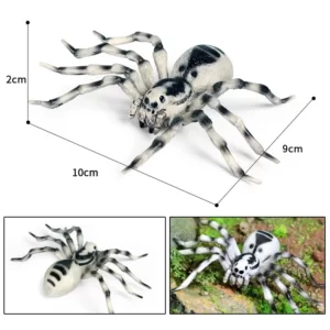 Araignée blanche de 10 cm 